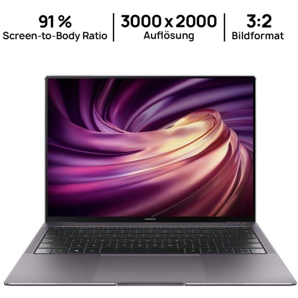 Huawei 华为 MateBook X Pro 2020 3K全触屏笔记本电脑 13.9英寸，10th Gen 英特尔i5，16GB内存+ 512GB固态硬盘，GeForce MX250，隐藏式摄像头，Windows 10家庭版，太空灰