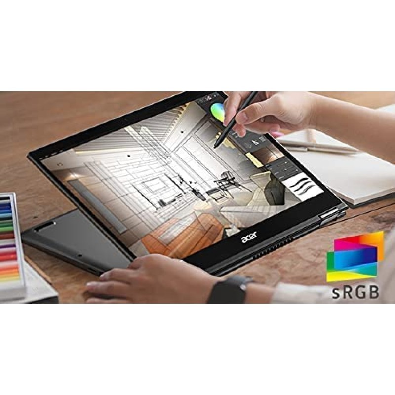 Acer宏碁Spin5 笔记本电脑,Intel i7-1065G7,3:2 13.7 英寸 2K IPS 2 合 1 触摸屏显示屏,Intel Iris Plus 显卡,Wi-Fi 6,双 Thunderbolt 3,网络摄像头,长电