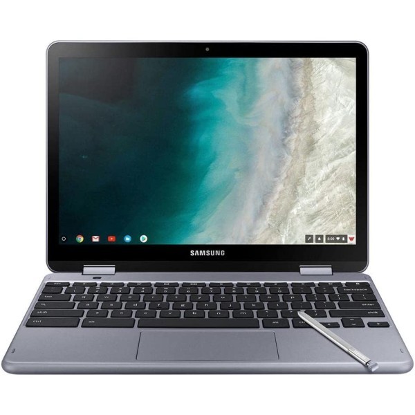 Samsung 三星 - Plus2-in-1 12.2英寸触摸屏Chromebook - 英特尔赛扬 - 4GB 内存 - 32GB eMMC闪存 - Stealth Silver